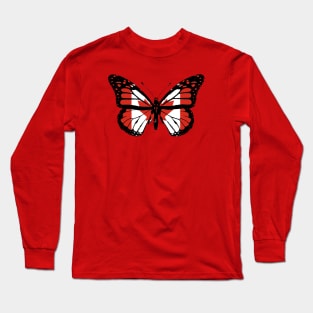 Canada Monarch Butterfly Flag of Canadians To Celebrate Canada Day (Support Team of Canada) Long Sleeve T-Shirt